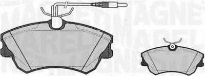 MAGNETI MARELLI 363916060816 -  Комплект тормозных колодок, дисковый тормоз